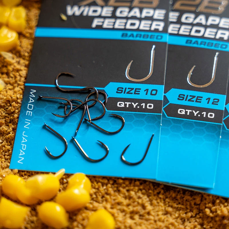 Matrix X2B Wide Gape Feeder Barbed Spade End Hooks